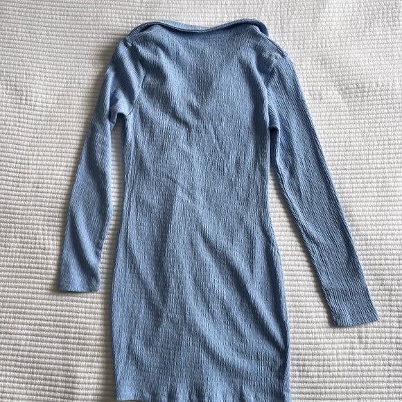 Princess Polly Blue Long Sleeve Mini Dress - Picture 5 of 5